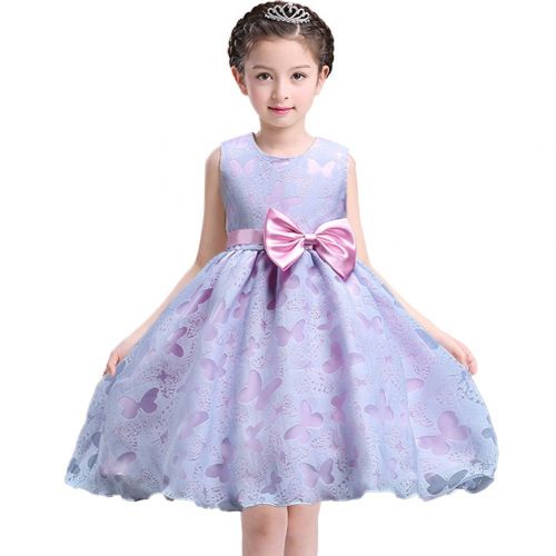  MCERMR Little Girls Dress Butterflies Printed Princess Dress Lovely Tutu Dress