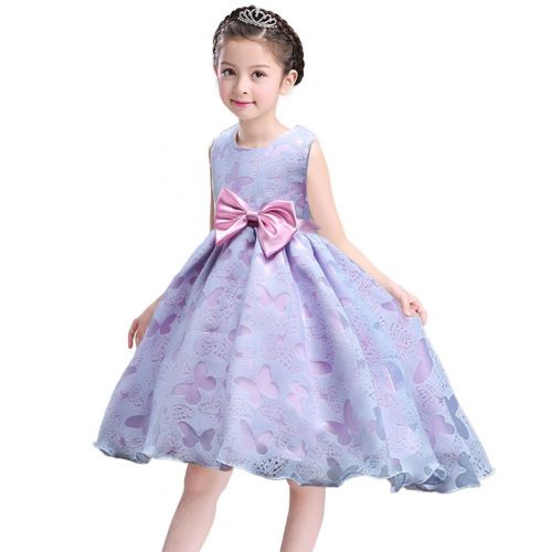  MCERMR Little Girls Dress Butterflies Printed Princess Dress Lovely Tutu Dress