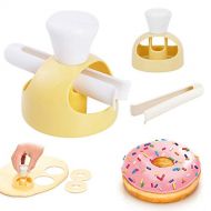 [아마존베스트]MCJS 2 Pack Mini Donut Mould Maker, 3 inch Donut Hole Cutter, Donut Cutter with Removable Center, DIY Biscuit Cake Doughnut Cutters Mold Kitchen Baking Tool