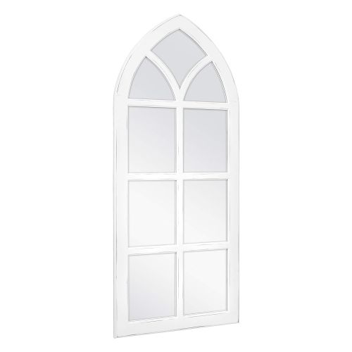  MCS 68871 Cathedral Windowpane Wall, White, 19x44 Inch Overall Size Mirror