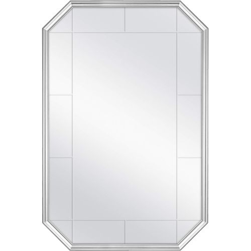  MCS Georgian Revival Grooved Wall Mirror, 24 x 36 Inch, Silver