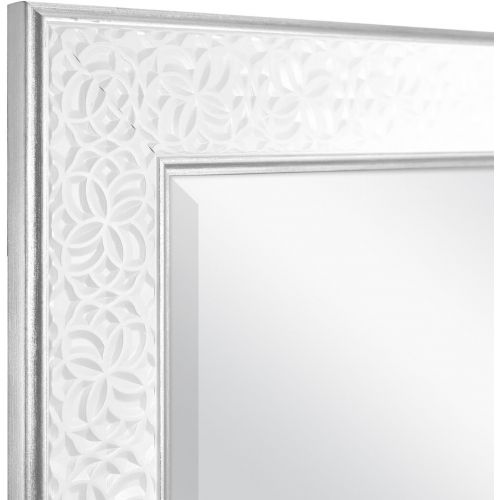  MCS 24x36 Inch Nordic Blossom, 29x41 Overall Size, White Mirror