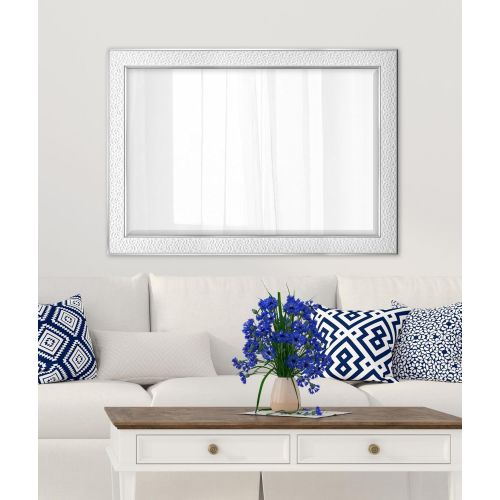  MCS 24x36 Inch Nordic Blossom, 29x41 Overall Size, White Mirror