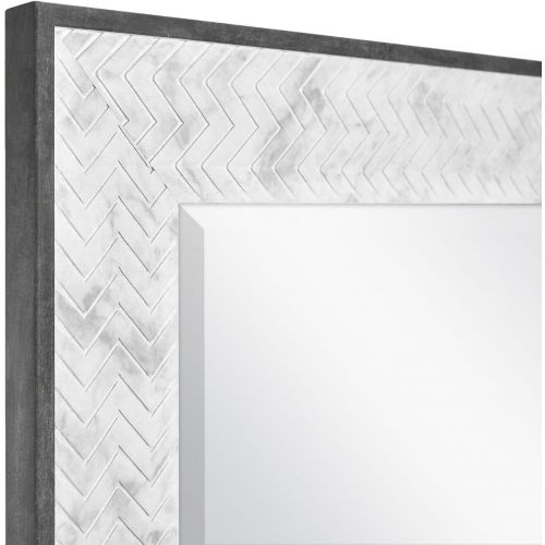  MCS 16x20 Inch Chevron, 22x26 Overall Size, Marble Mirror, 22 x 26 Inch,