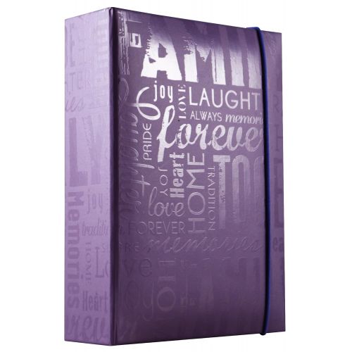  MCS 100 Pocket Big Max Embossed Family Album, Purple (823365)