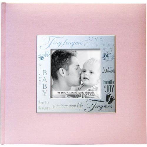  MCS MBI 9x9 Inch Fabric Expressions Pocket Album, Pink (846611)