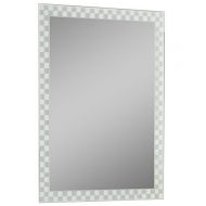 MD Group Checkers Frameless Wall Mirror, 31.5 x .5 x 17 lbs