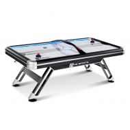 MD Sports Titan 7.5 ft. Air Powered Hockey Table with overhead scorer, BlackSilver