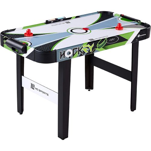  [아마존베스트]MD Sports 48 Air Powered Hockey Table with LED Electronic Scorer, Black/Green, 48 (AH048Y19005)