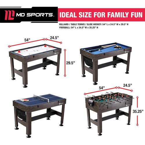  MD Sports Multi Game Combination Table Set - Available in Multiple Styles