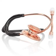 [아마존핫딜][아마존 핫딜] MDF Rose Gold MD One Stainless Steel Premium Dual Head Stethoscope - Rose Gold Edition - Black (MDF777RG-11)