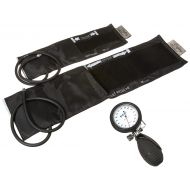 MDF Instruments MDF Bravata Palm Aneroid Sphygmomanometer - Professional Blood Pressure Monitor with Adult & Pediatric Sized Cuffs Included - Full Lifetime Warranty & Free-Parts-for-Life - Black