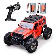 MDGZY RC Cars 4WD RC Rock Racer Off-Road Electric car，2.4Ghz Radio Remote Control Car, 1/14 Scale RTR Hobby Grade Cross 25KM/H Remote Control Truck High Speed Racing Monster, Red