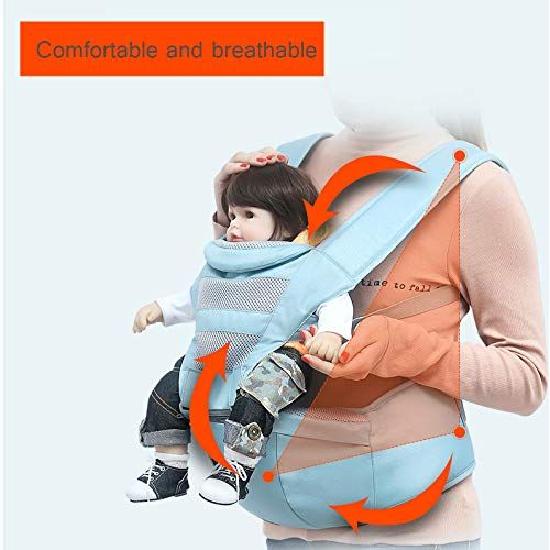  MDOMDO Baby Carrier with Hip Seat, Comfortable And Breathable, with A Maximum Load of 20Kg. (Suitable for...
