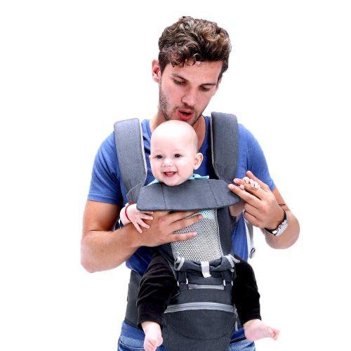  MDOMDO Baby Carrier Hip Seat, Ergonomic, with Hip Seat Big Size for Newborn .(Maximum Load 20Kg),Black