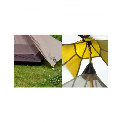  MDZH Zelt Camping Innenzelt Ultralight 3-4 Person Outdoor 20D Nylon Seiten Siliconbeschichtung Rutenloses Zelt C 3 Season
