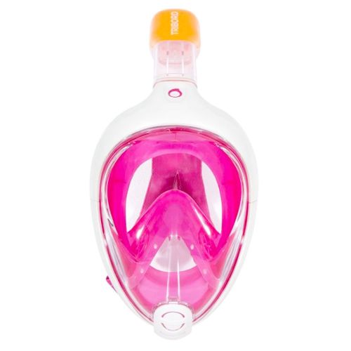  ME Tribord EasyBreath Full Face, Anti-Fog, Hypoallergenic Silicone Facial Lining, Pink, S/M