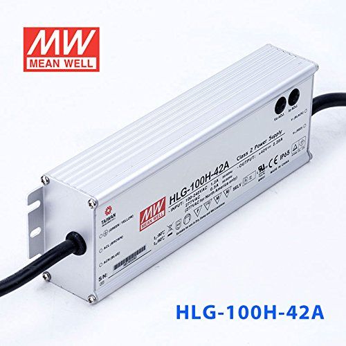  MEAN WELL Meanwell HLG-100H-42A Power Supply - 100W 42V 2.28A - IP65 - Adjustable Output