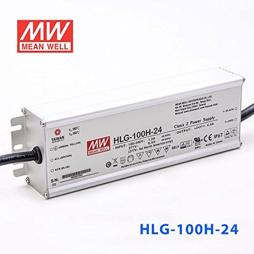  MEAN WELL Meanwell HLG-100H-24 Power Supply - 100W 24V 4A - IP67