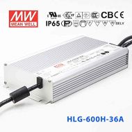 MEAN WELL Meanwell HLG-600H-36A Power Supply - 601.2W 36V 16.7A - IP65