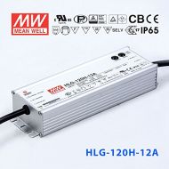 MEAN WELL Meanwell HLG-120H-12A Power Supply - 120W 12V 10A - IP65 - Adjustable Output