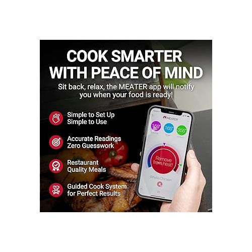  MEATER Block: 4-Probe Premium WiFi Smart Meat Thermometer | for BBQ, Oven, Grill, Kitchen, Smoker, Rotisserie | iOS & Android App | Apple Watch, Alexa Compatible | Dishwasher Safe