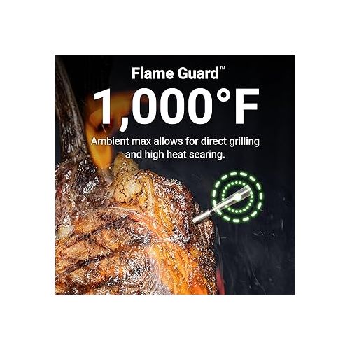  [New] MEATER 2 Plus: Open Flame Grilling 1000°F, Wireless Smart Meat Thermometer, Extra Long Bluetooth Range, 100% Waterproof, Multi Sensors, Lab-Certified Accuracy, for BBQ/Grill/Oven/Air Fryer