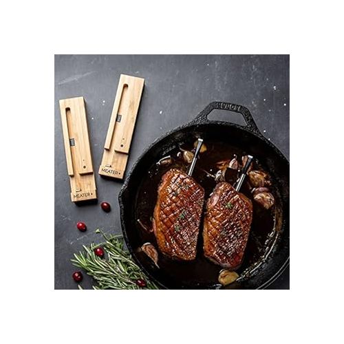  MEATER Plus: Dual Bundle | Long Range Wireless Smart Meat Thermometer | for The Oven, Grill, Kitchen, BBQ, Smoker, Rotisserie