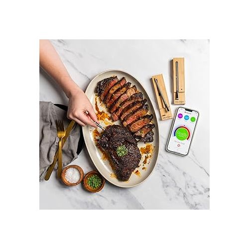  MEATER Plus: Dual Bundle | Long Range Wireless Smart Meat Thermometer | for The Oven, Grill, Kitchen, BBQ, Smoker, Rotisserie