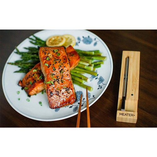  [무료배송]New MEATER+165ft Long Range Smart Wireless Meat Thermometer for The Oven Grill Kitchen BBQ Smoker Rotisserie with Bluetooth and WiFi Digital Connectivity Bundled with BBQ Grill Bla