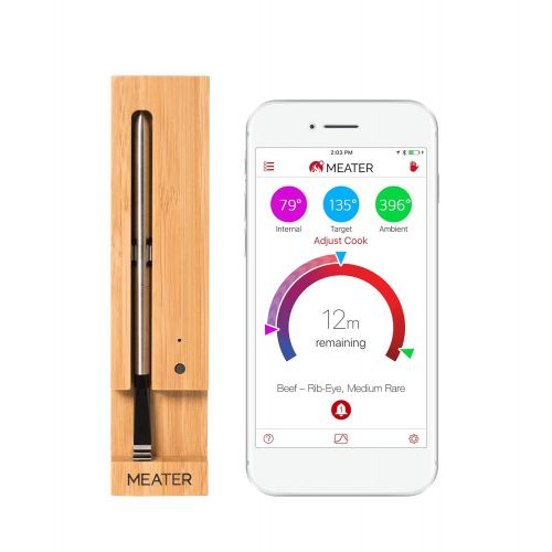  MEATER Up to 33 Feet Original True Wireless Smart Meat Thermometer for the Oven Grill Kitchen BBQ Smoker Rotisserie with Bluetooth and WiFi Digital Connectivity