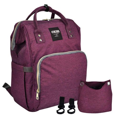  MEB My Ever Bag Diaper Backpack|Waterproof Diapers Bag | Travel Backpack | Nappy Bag for mummy | Baby Diaper Bag for mom | Stylish Lightweight waterproof diapers bag (Purple)