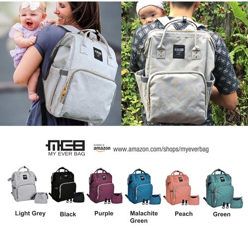  MEB My Ever Bag Diaper Backpack|Waterproof Diapers Bag | Travel Backpack | Nappy Bag for mummy | Baby Diaper Bag for mom | Stylish Lightweight waterproof diapers bag (Purple)