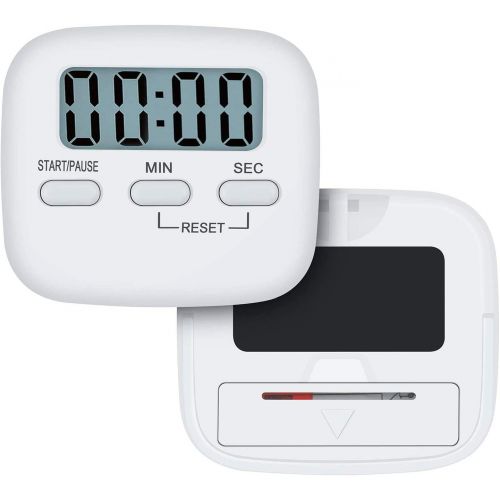  [아마존베스트]MECHEER Digital Kitchen Timer Magnetic Egg Timer Digital Kitchen Clock Stopwatch Countdown Count Up Loud Sound Kitchen Timer Kitchen Timer with LCD for Cooking Baking Sports Learning with