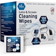 MED PRIDE Premoistened Lens Wipes | Anti-Static, Anti-Fog, Quick-Dry & Scratch-Free| 100 Cleaning Cloths for LED Touch Screen, iPhones, iPads, Computer Monitors, Eyeglasses, Camera Lenses, Laptop