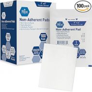 MED PRIDE Sterile Non-Adherent Pads| 100-Pack, 3