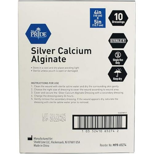  MED PRIDE Silver Calcium Alginate 4