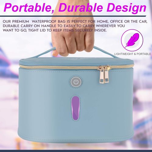  Medd Max WE SUPPLY WE CARE Medd Max UV Light Sanitizer Bag, Ultraviolet UV Sterilizer Box with 12 Powerful UV-C Germicidal LEDs - Portable UV Sanitizer Box, Disinfects in 3 Minutes, Perfect for Phone, Keys,