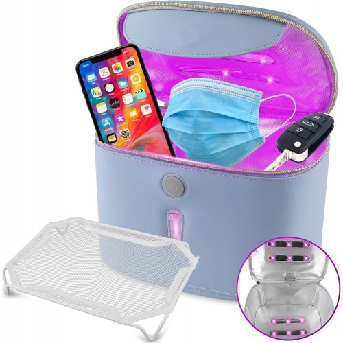  Medd Max WE SUPPLY WE CARE Medd Max UV Light Sanitizer Bag, Ultraviolet UV Sterilizer Box with 12 Powerful UV-C Germicidal LEDs - Portable UV Sanitizer Box, Disinfects in 3 Minutes, Perfect for Phone, Keys,