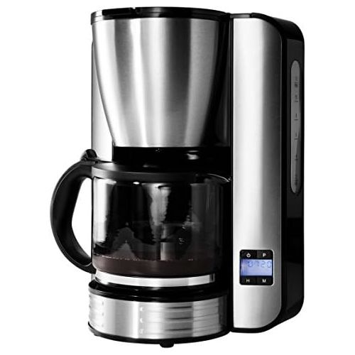  MEDION Medion MD 16230Free Standing Free StandingCoffee Maker Filter Coffee Machine, 1.5Litre, 1080Watt, Black, Stainless Steel)