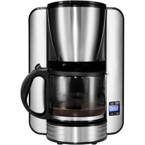  MEDION Medion MD 16230Free Standing Free StandingCoffee Maker Filter Coffee Machine, 1.5Litre, 1080Watt, Black, Stainless Steel)