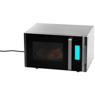 Quigg Medion MD 16550Microwave Oven with Grill, 800Watts/1000Watts Upper Grill 20Litre Capacity/8Power Levels Defrost Function Stainless Steel Front