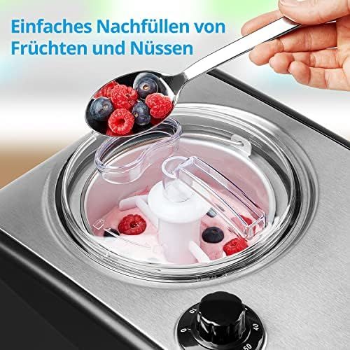  MEDION Eiscremebereiter & Yoghurt Maker, Joghurtmaschine, 1,5 Liter, 150 Watt, MD 18387