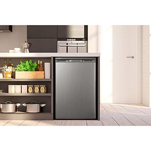  MEDION Kuehlschrank (130 Liter, 85cm Hoehe, Glasablagen, Gemueseschublade, unterbau-fahig, Freisetehnd, 91 kWh/Jahr, MD 13854) weiss