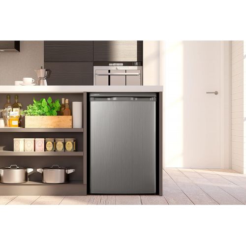  MEDION Kuehlschrank (130 Liter, 85cm Hoehe, Glasablagen, Gemueseschublade, unterbau-fahig, Freisetehnd, 91 kWh/Jahr, MD 13854) weiss