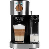 [아마존베스트]MEDION Espressomaschine mit 1300 Watt, 15 bar, 1200 ml abnehmbarer Wassertank, 700 ml Milchtank mit Aufschaumduese, Aluminium Siebtrager, MD 17116