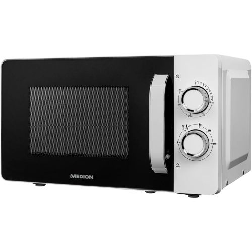  [아마존베스트]Medion MD18687 Microwave, 20 Litres, 700 Watt, 6 Power Levels, Timer, Defrost Function, White