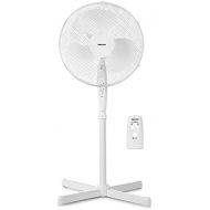 [아마존베스트]Medion Silent Pedestal Fan with Remote Control, 4045 W, Swivel Function, Oscillating, Adjustable Height, 50061312