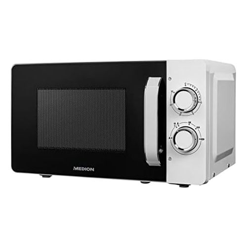  [아마존베스트]Medion MD18687 Microwave, 20 Litres, 700 Watt, 6 Power Levels, Timer, Defrost Function, White