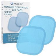 MEDLOT Tens Gel Pads Refills Compatible with Omron Heat Pain Pro PM311, 12 Pairs/24Pcs Electrode Gel Pads, Self-Adhesive